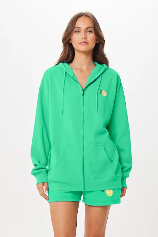 Surf Green Capri Jet Setter Surf Wash Zip Up