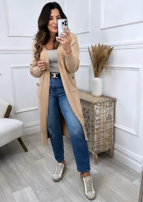 Louisa Camel Knit Cardigan