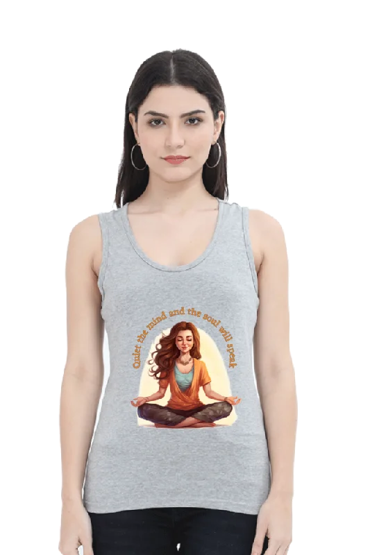 Quiet the Mind,  yoga and work out Women’s Tank Top