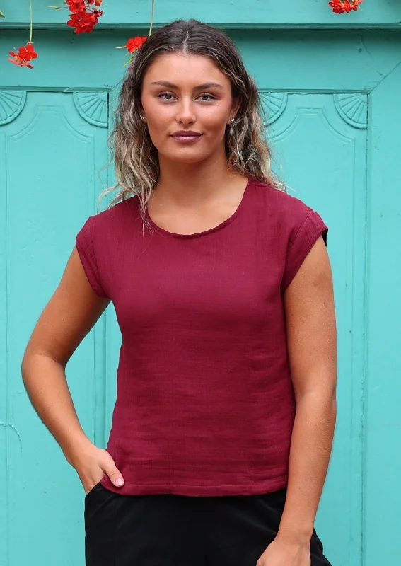 Chloe Top Tibetan Red