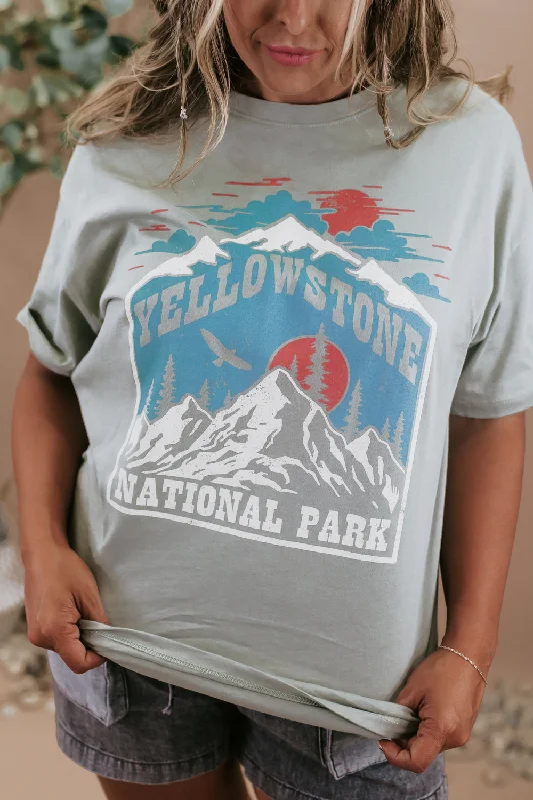 National Park Oversized Graphic Tee, Dusty Sage