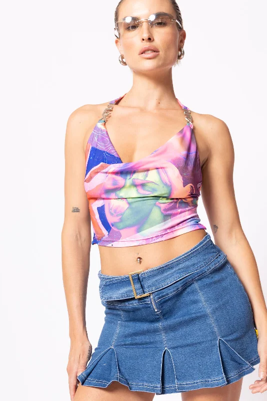 London Callin' Halter Top