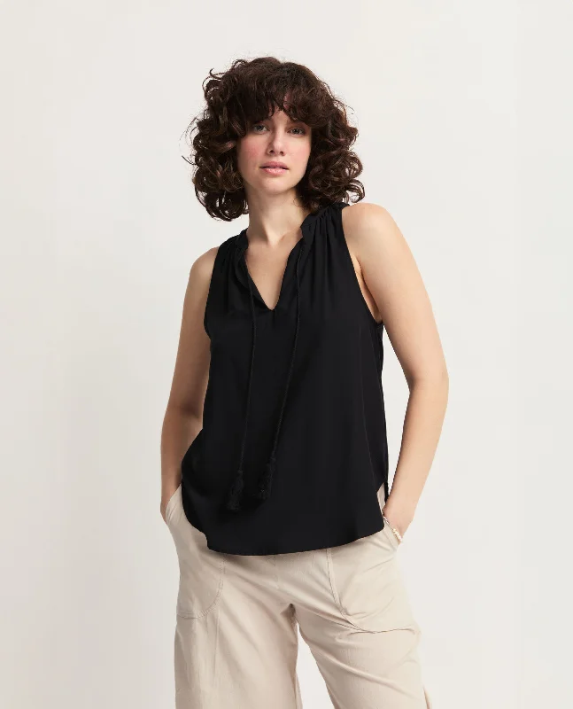 Alfama | Tassle Tie Blouse