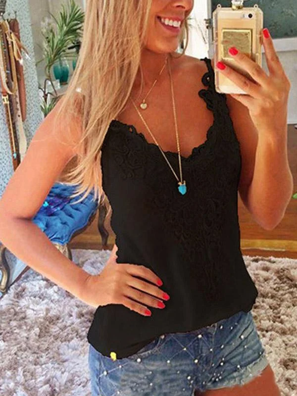 Fashion Lace Tank Top Summer Spring Shirt