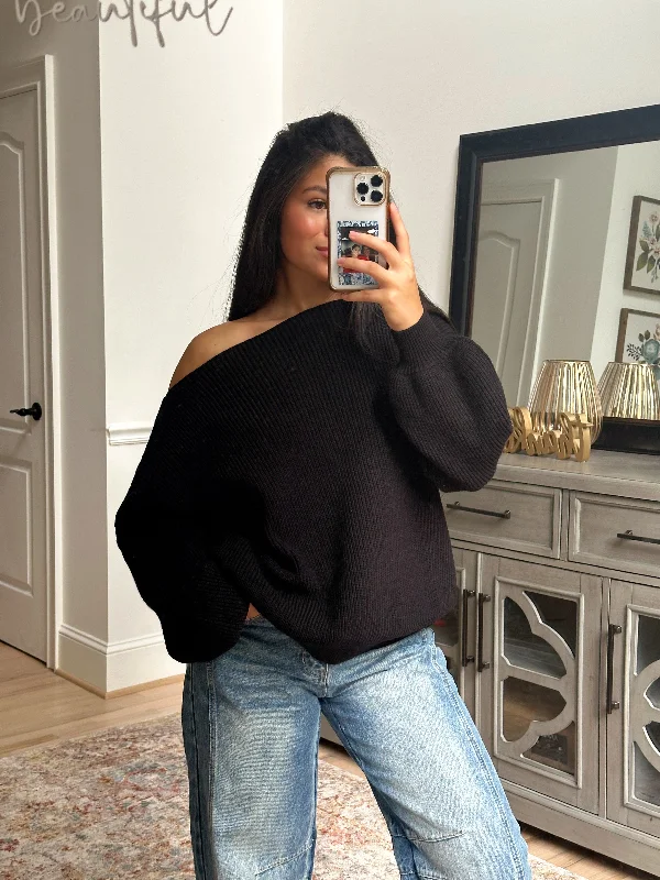 Black Slouchy Sweater