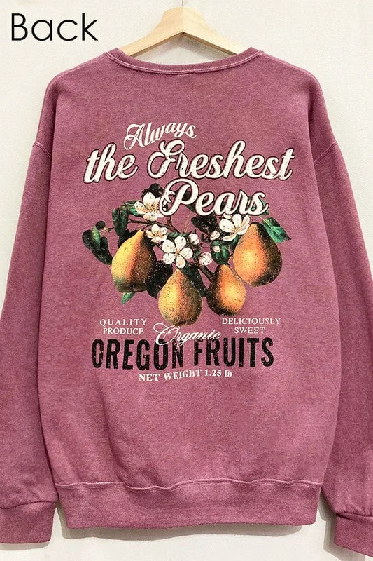 Oregon Pears Front and Back Sweatshirt S-XL