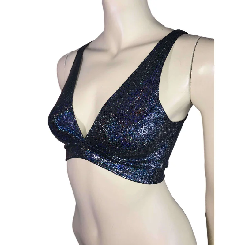 Black Holographic Bralette