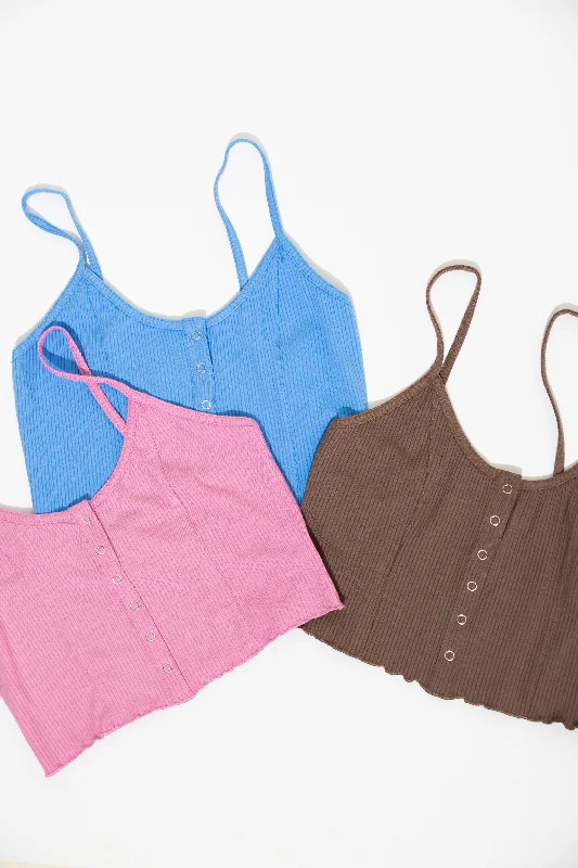 Something Sweet Cropped Ribbed Tank