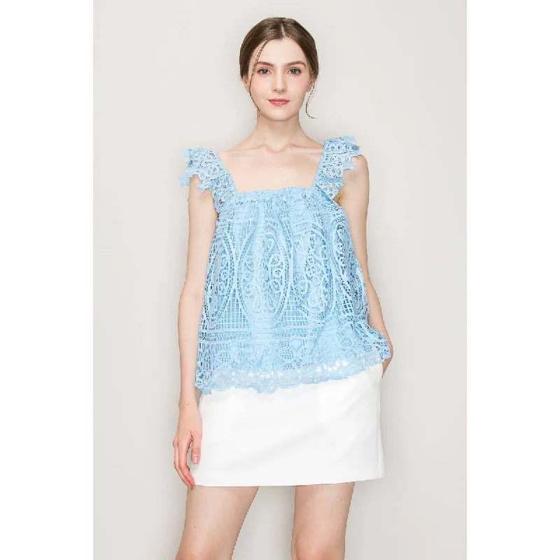 Maya Sleeveless Lace Top