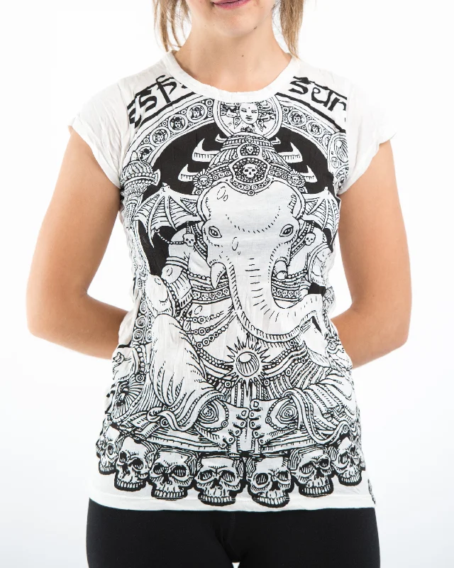 Womens Batman Ganesh T-Shirt in White