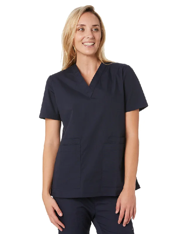 Ladies Scrubs Top - Navy