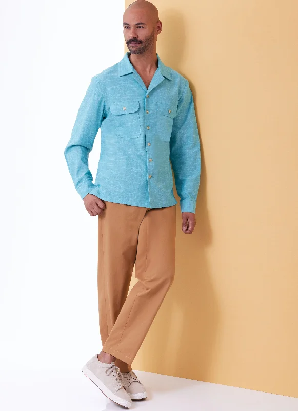 Butterick sewing pattern B6984 Unisex  Shirts, Shorts and Pants