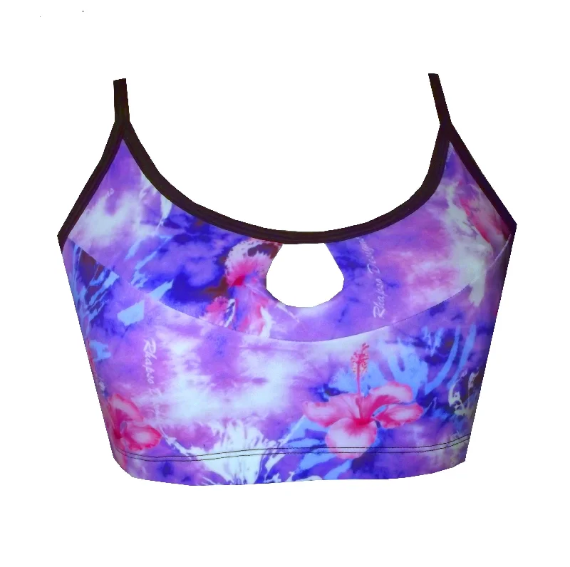 Wet Wildflower Print Crop Top CT2P855