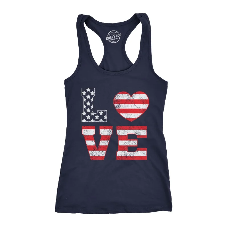 Love American Flag Women's Tank Top