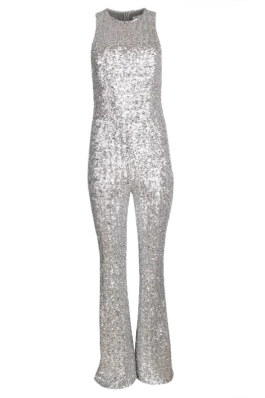 Sequin Flare Leg Jumpsuit