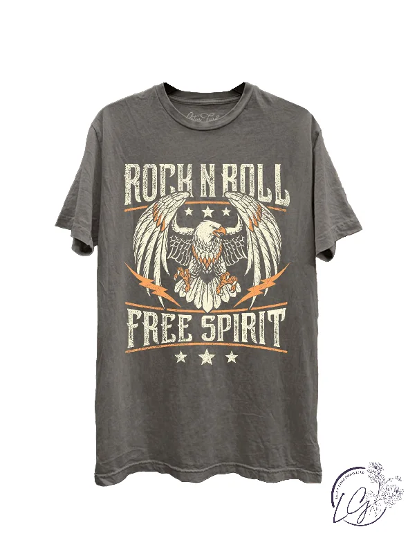 Rock And Roll Free Spirit Graphic Top