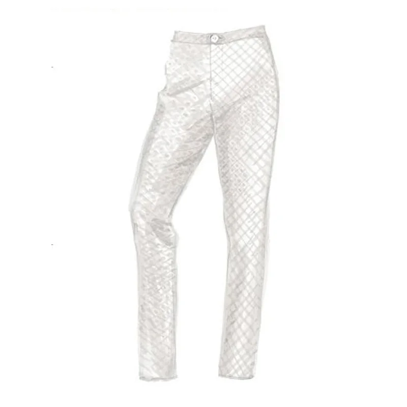 Textured Ankle Pant