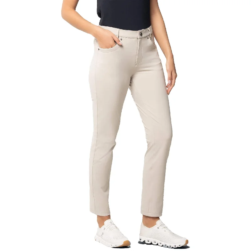 IBKUL Women's 28-Inch 5 Pocket Performance Pant - Stone