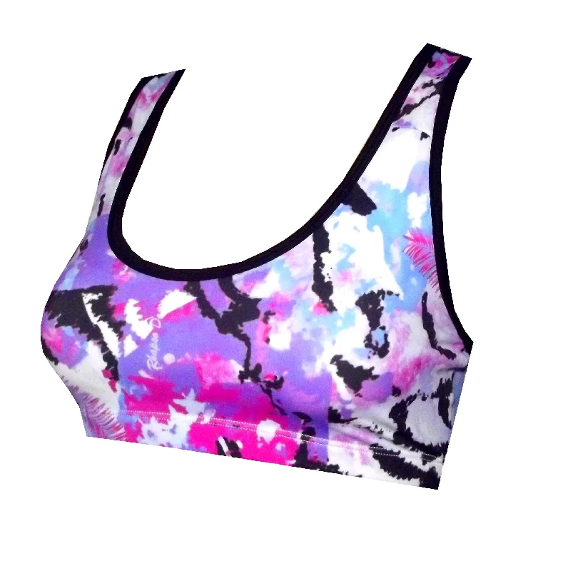 In the wild print sports crop top BK151P858