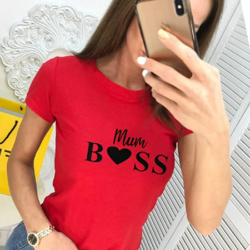 Mum Boss Heart T-Shirt (MRK X)