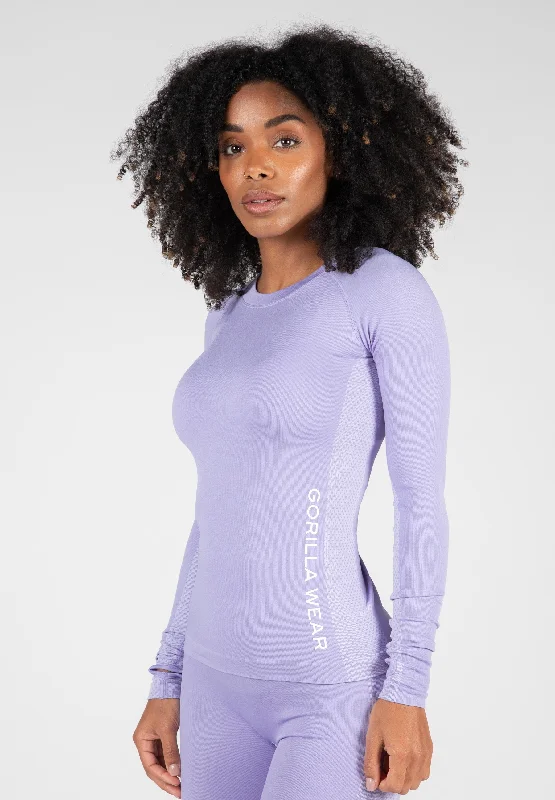 Selah Seamless Long Sleeve - Lilac