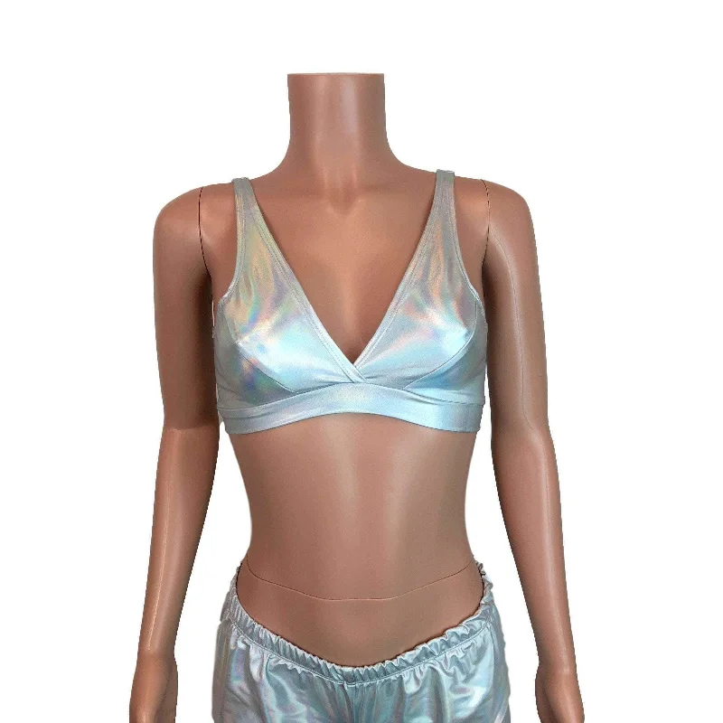 Opal Holographic Bralette