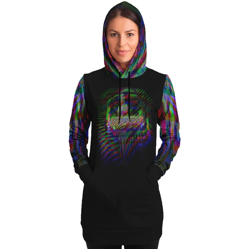 I AM HEBREW 01-01 Ladies Designer Fashion Triblend Longline Hoodie