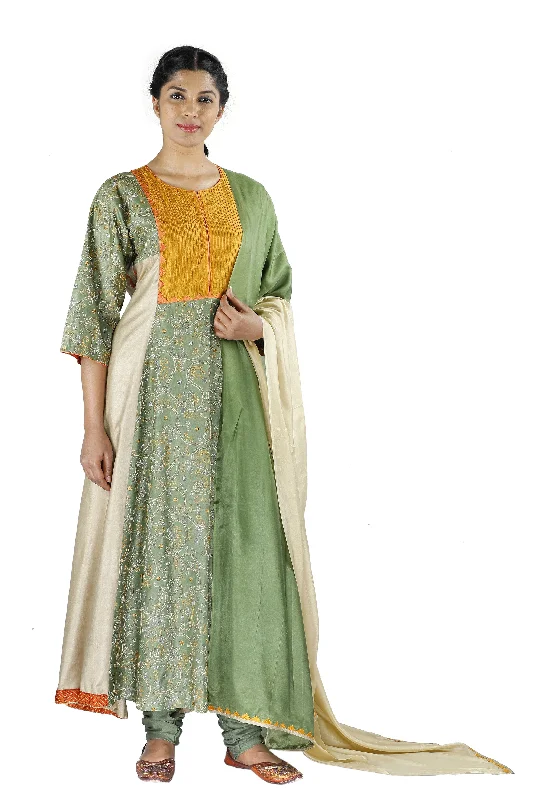 Green Silk Salwar