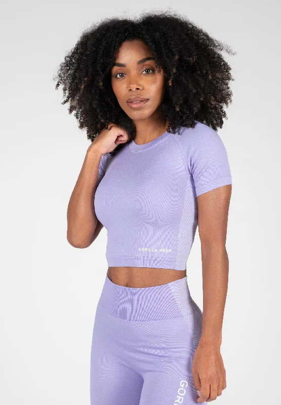 Selah Seamless Crop Top - Lilac