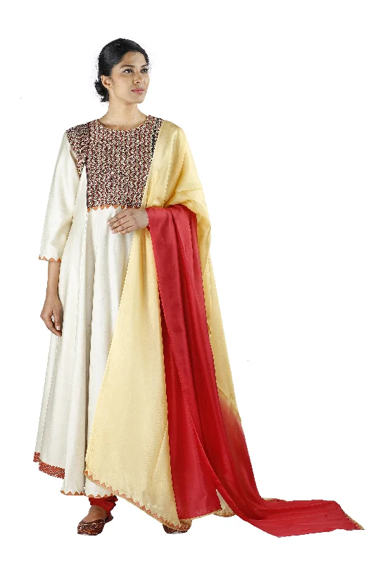 White Silk Salwar