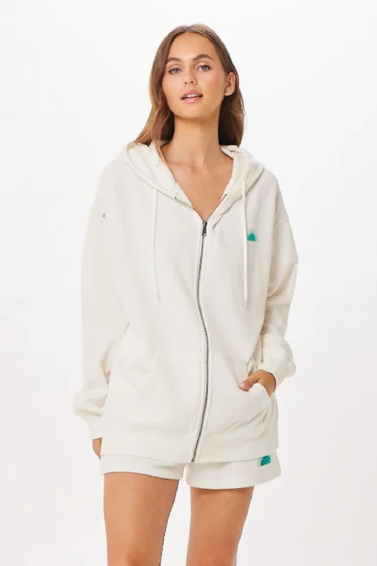 White St. Barth Jet Setter Surf Wash Zip Up