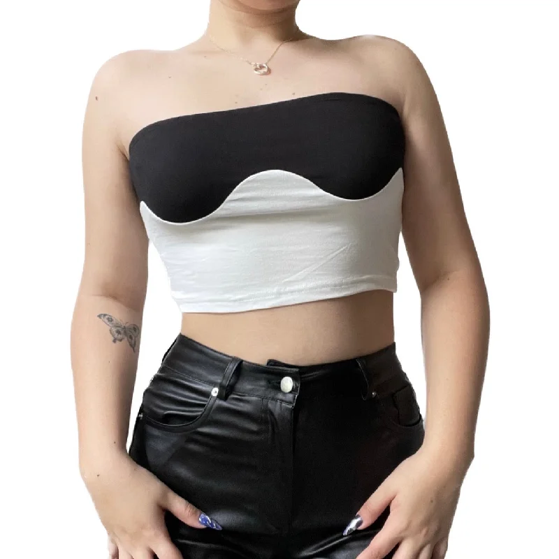 Two Tone Tube Top