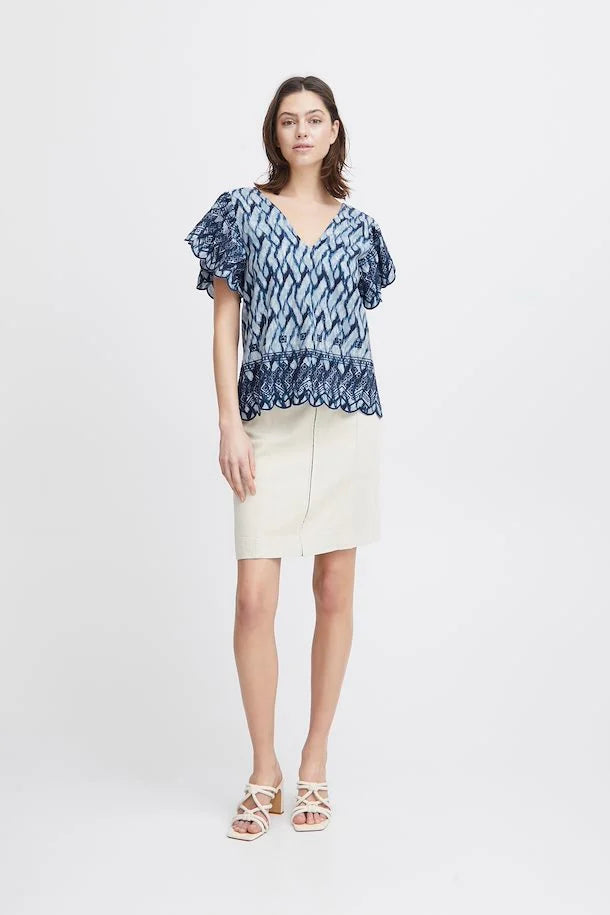 Atelier Reve Irnellio Blouse - Nellio Waterfall