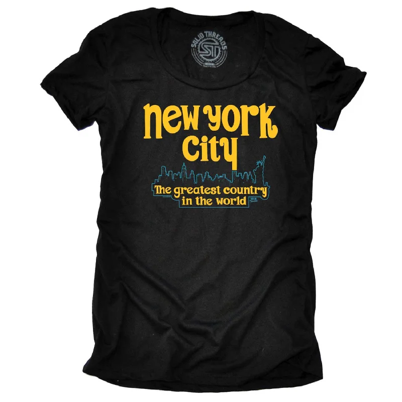 Women's New York City The Greatest Country In The World T-shirt